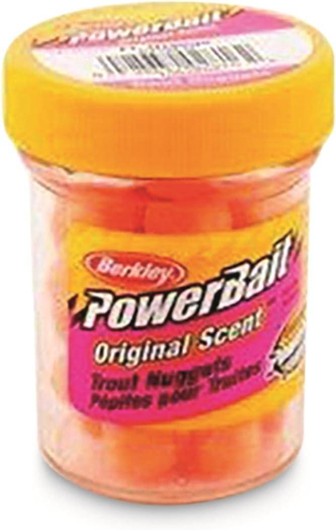 imageBerkley PowerBait Power Nuggets Fishing Dough Bait Assorted Colors Scent Dispersion Technology Irresistible Scent and Flavor Moldable and Easy to UseFluorescent Red