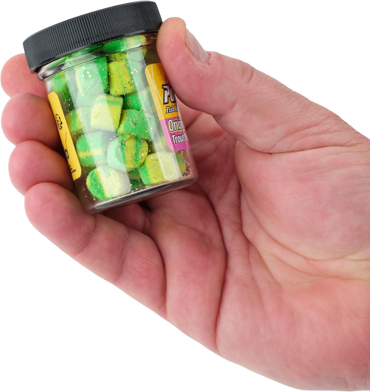 imageBerkley PowerBait Power Nuggets Fishing Dough Bait Assorted Colors Scent Dispersion Technology Irresistible Scent and Flavor Moldable and Easy to UseLime Twist