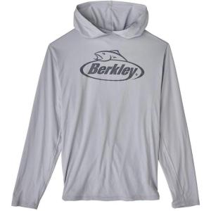 imageBerkley Logo Performance Hood Sun ShirtPearl Grey