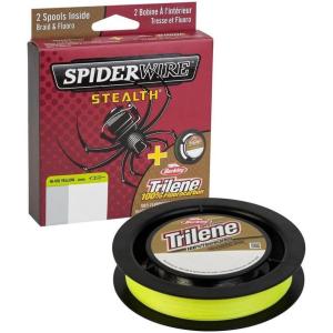 imageSpiderwire Stealth Trilene 100 Fluorocarbon Dual  125ydsHiVis YellowClear