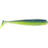 imageBerkley Paddle Tail Trout Fishing Bait 2 in French Pearl Multipurpose Reliable Paddle Tail Actions Eyepopping Colors Multiple Rigging OptionsElectric Blue Chartreuse