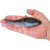 imageBerkley PowerBait ShadE Fishing Soft BaitIKEs Green Pumpkin Blue Flash