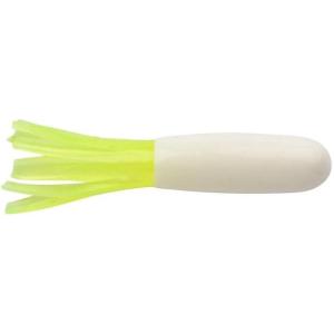imageBerkley PowerBait Atomic Tubes Fishing Soft BaitWhite Chartreuse
