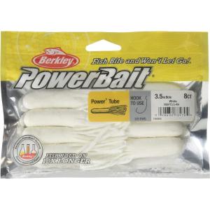 imageBerkley PowerBait Power Tube Fishing Soft BaitWhite