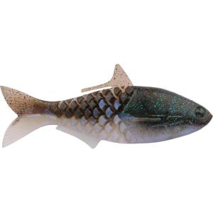 imageBerkley PowerBait ShadE Fishing Soft BaitIKEs Green Pumpkin Blue Flash