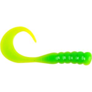 imageRibbontail Grubs with PowerBait Scent by BerkleyGreen Chartreuse