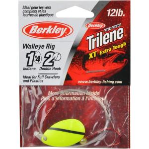 imageBerkley Walleye Mono Rigs  IndianaChartreuseBlack Stripe