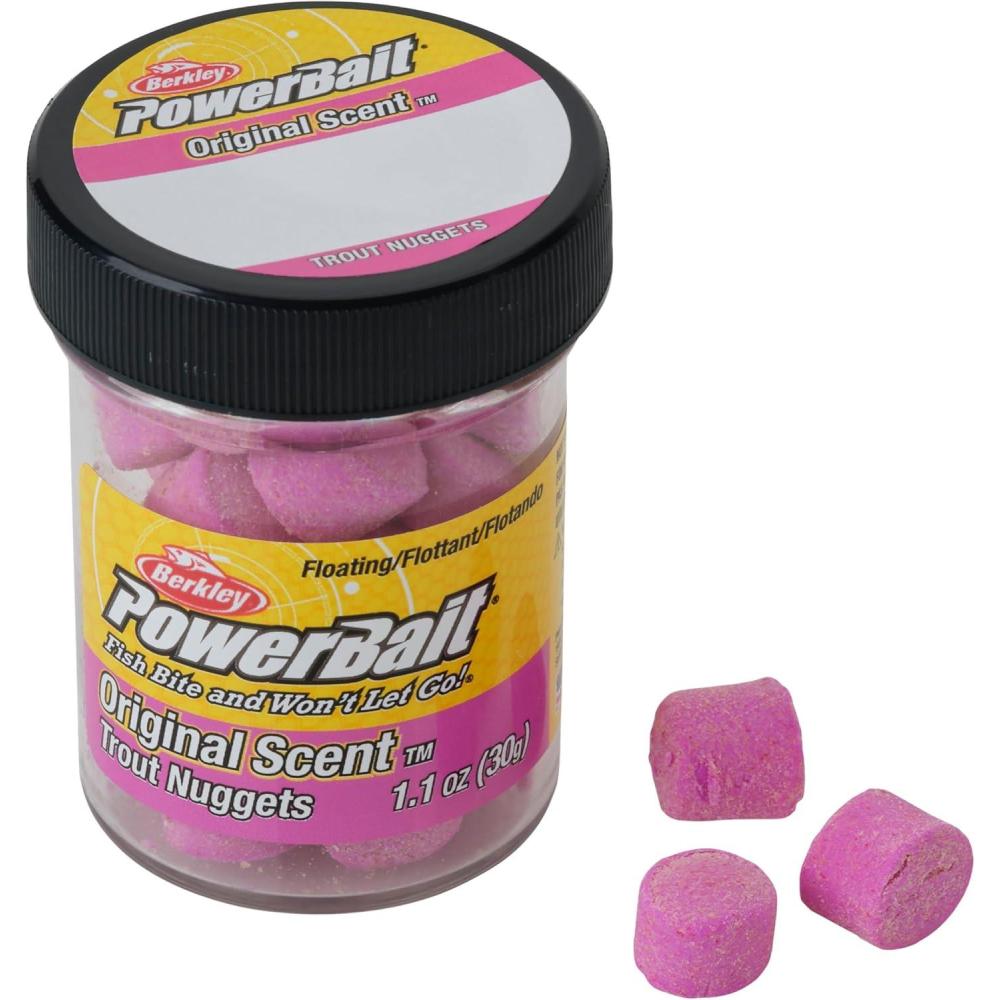 imageBerkley PowerBait Power Nuggets Fishing Dough Bait Assorted Colors Scent Dispersion Technology Irresistible Scent and Flavor Moldable and Easy to UseGrape