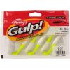 imageBerkley Gulp Paddleshad Fishing Soft BaitPearl WhiteChartreuse