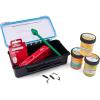 imageBerkley PowerBait Trout Dough Molding Starter Kit Waterproof Box Includes 3 Jars of Trout Dough 1 Molder 1 Honeyworm Mold and 1 Spoon Mold 1 Hook Remover 10 Trout Rigs 3 Swivels and 2 Weights