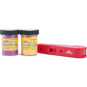 imageBerkley PowerBait Trout Dough Molding Multipack Peach and Grape 2 Jars of Fishing Dough Bait 2 Molds  Molder Included Irresistible Scent and Flavor Moldable and Easy to Use