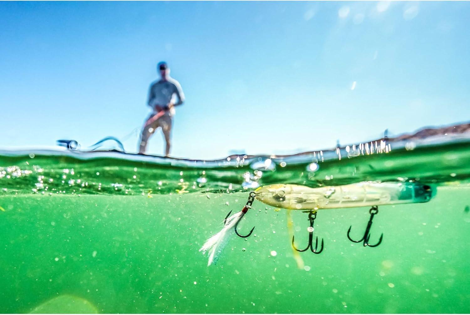 imageBerkley Cane Walker Topwater Fishing Lure CJ Shad 56 oz 125mm Topwater Heavy Tail Weight for LongDistance Casting Equipped with Fusion19 Hook