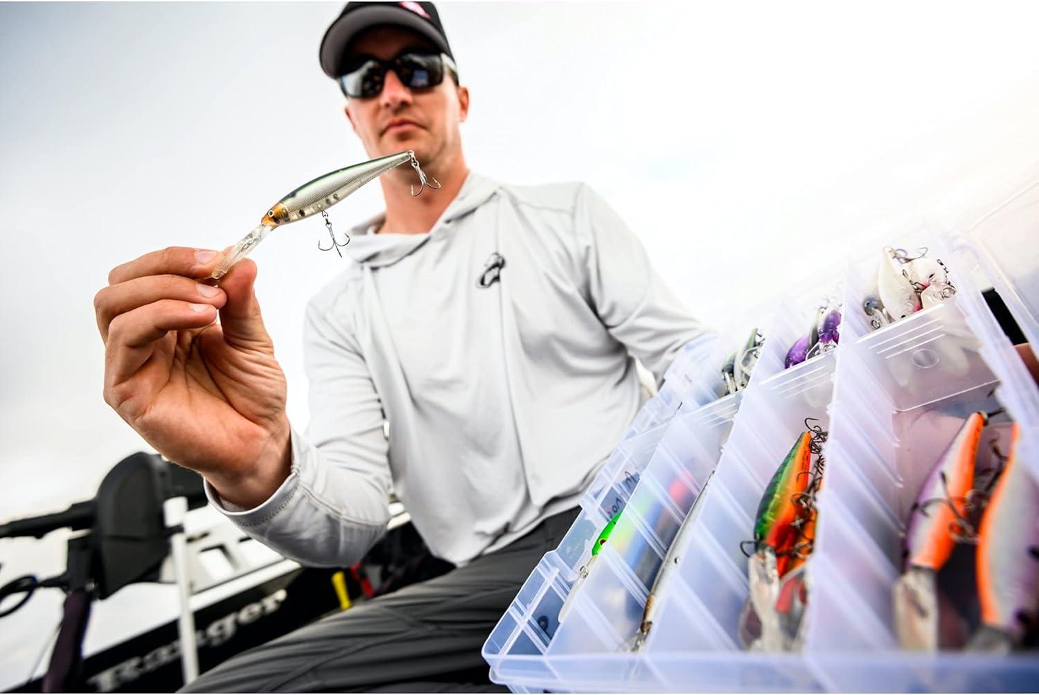 imageBerkley Flicker Minnow Fishing Lure Firetail Red Tail 13 oz 3 12in  9cm Crankbaits Realistic Minnow Profile Sharp Dive Curve Gets to Fish Quickly Equipped with Fusion19 Hook
