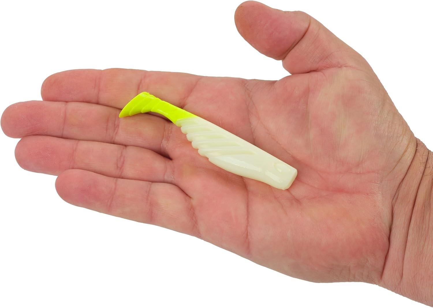 imageBerkley Gulp Saltwater Ripple MulletGlowChartreuse