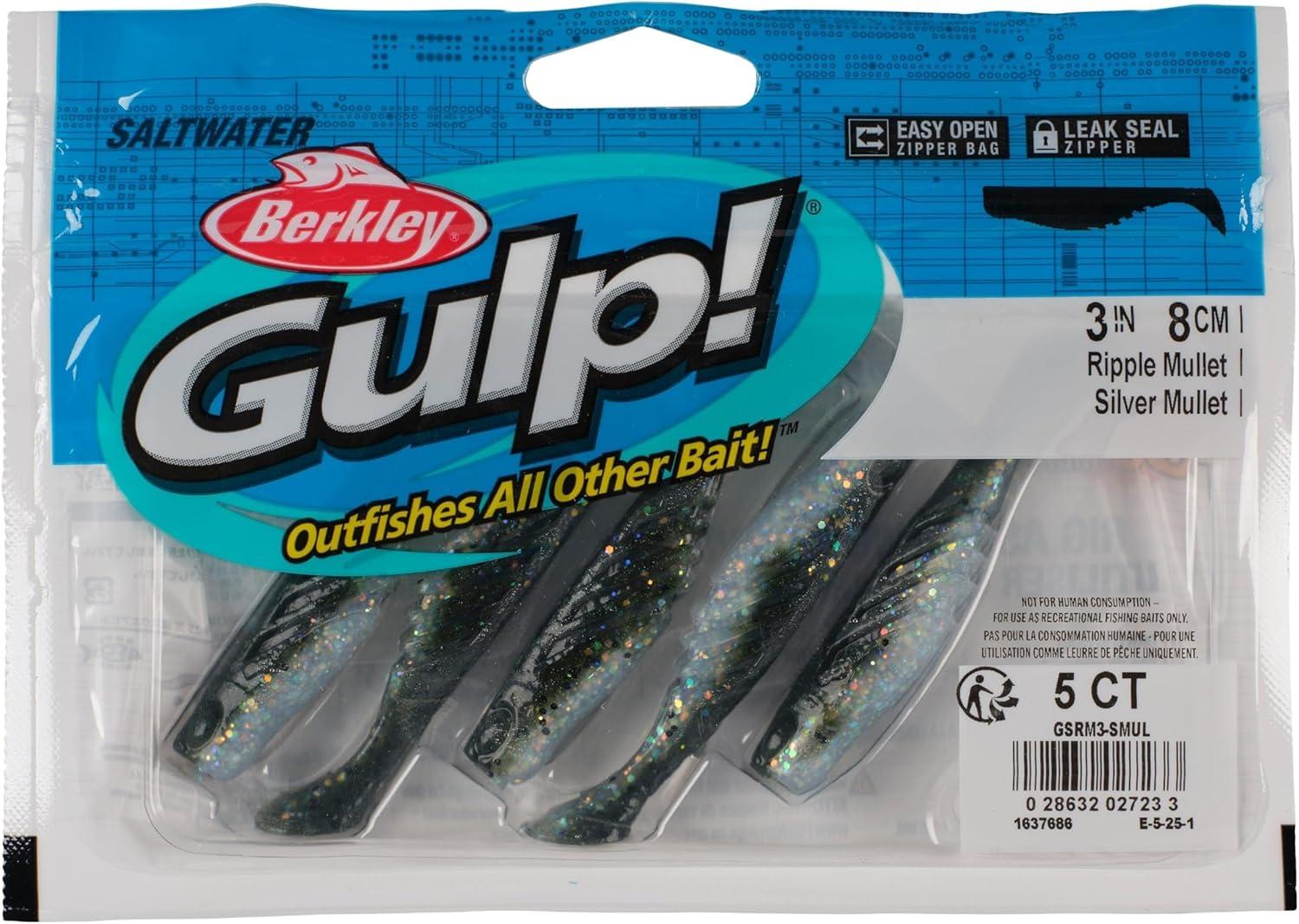 imageBerkley Gulp Saltwater Ripple MulletSilver Mullet