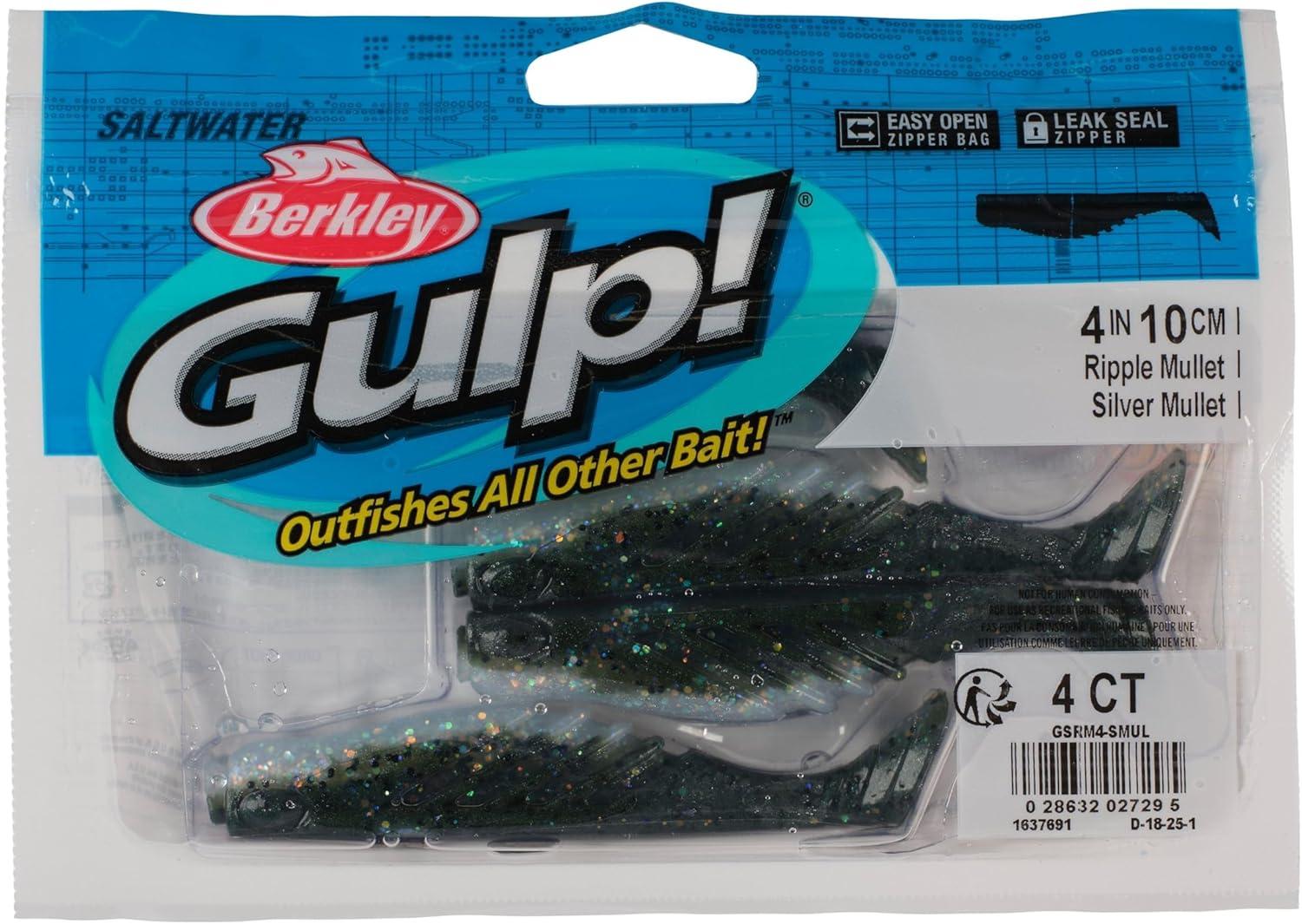 imageBerkley Gulp Saltwater Ripple MulletSilver Mullet