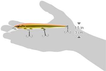 imageBerkley Hit Stick Fishing Lure Fluorescent Orange Gold 14 oz 3 12in  9cm Crankbaits Largest Rolling Action of Any Berkley Hard Bait Equipped with Sharp Fusion19 Hook