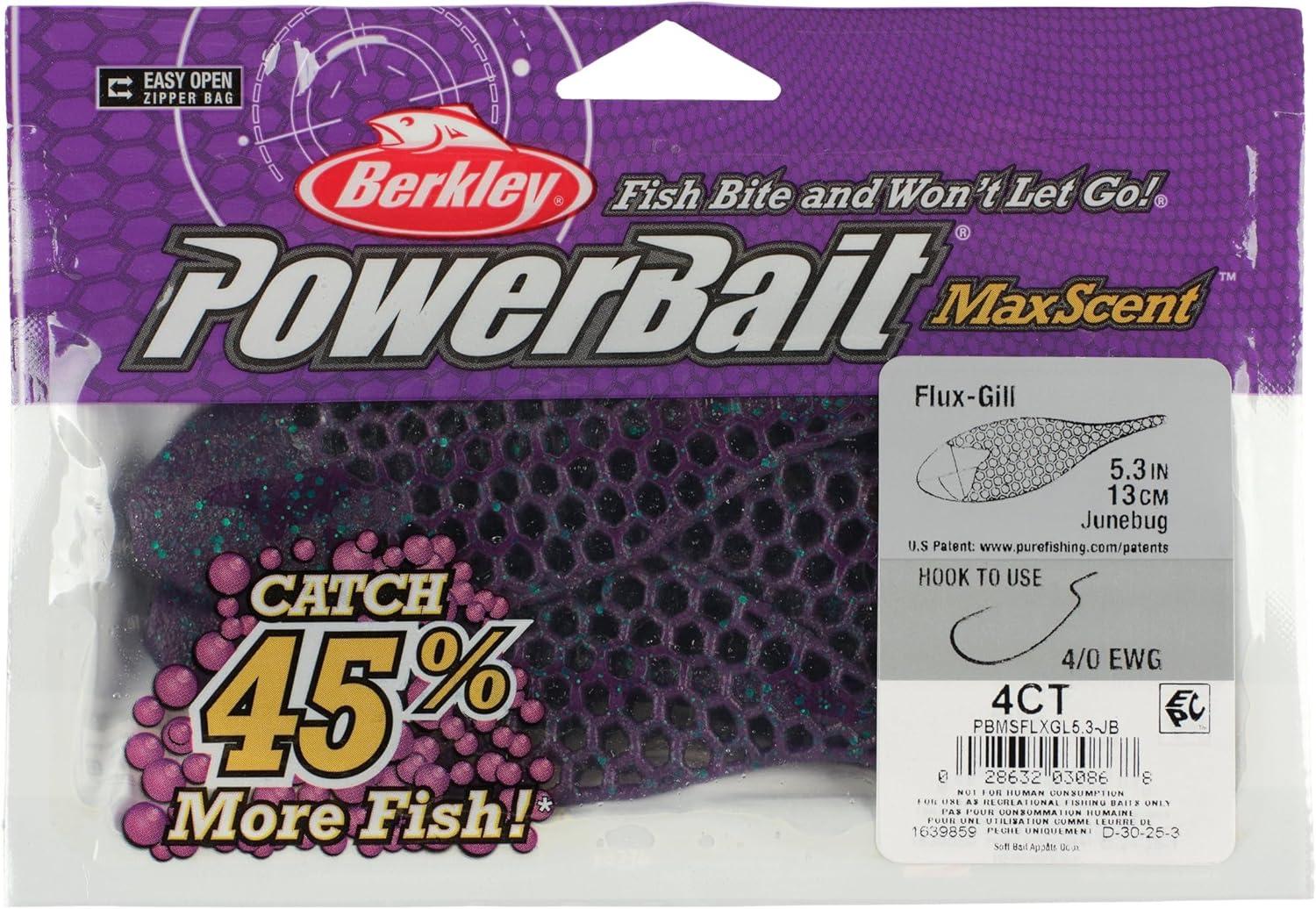 imageBerkley PowerBait MaxScent FluxGillJune Bug