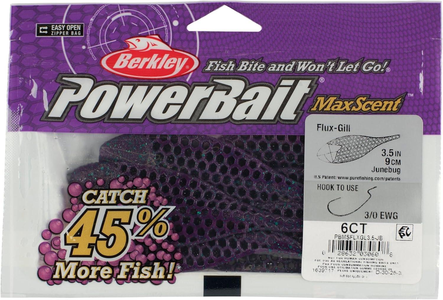 imageBerkley PowerBait MaxScent FluxGillJune Bug