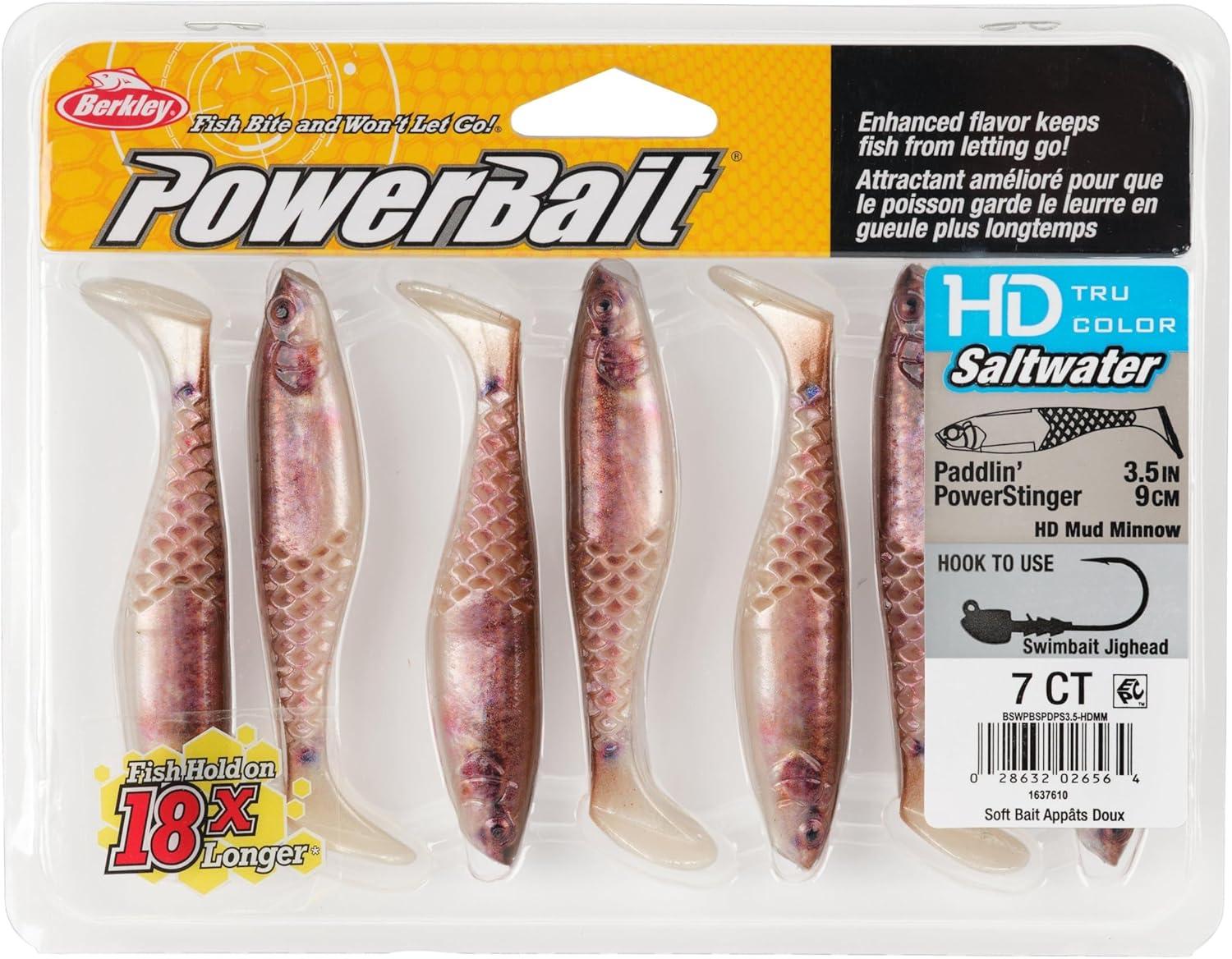 imageBerkley PowerBait Saltwater PaddlinPowerStingerHD Mud Minnow