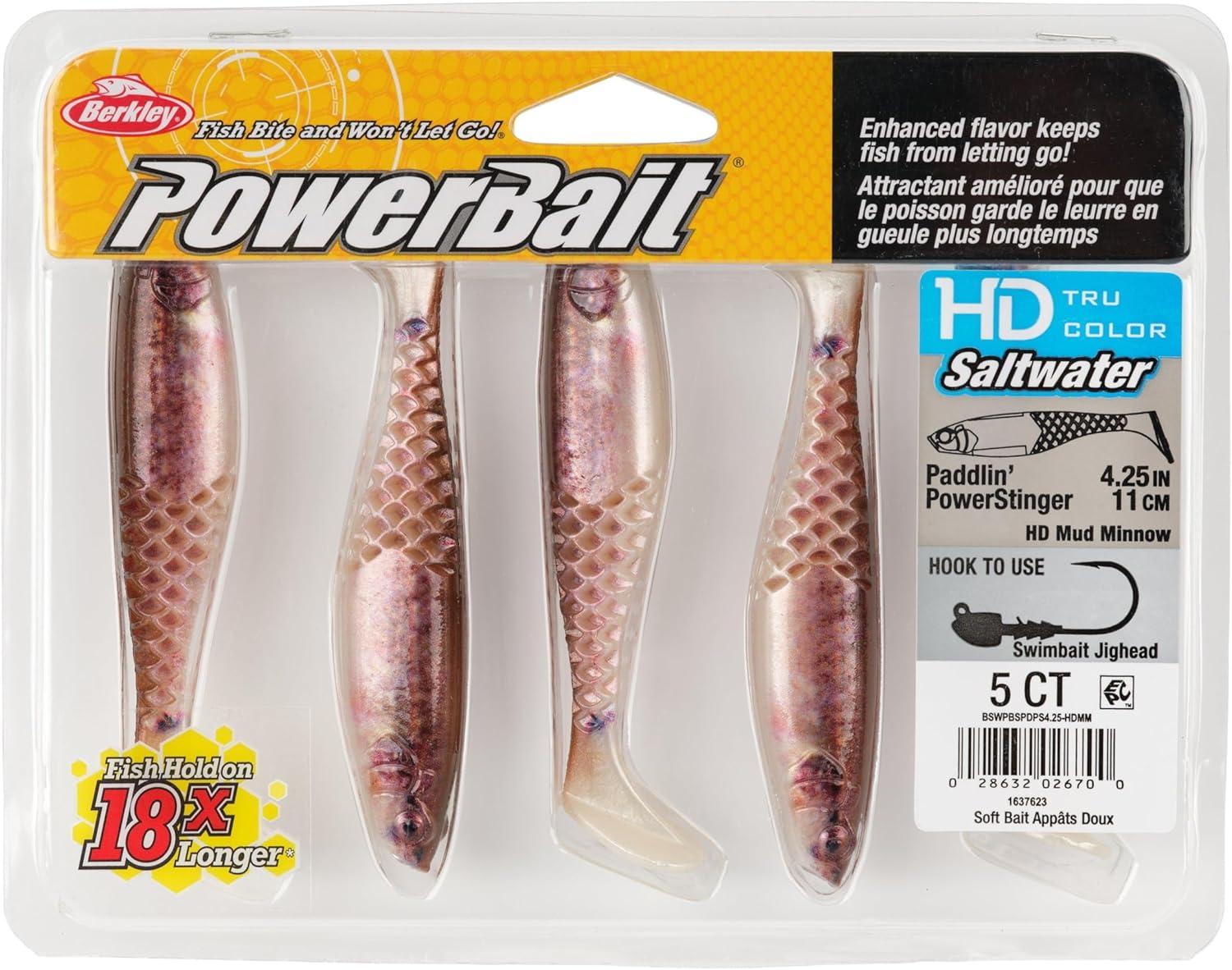imageBerkley PowerBait Saltwater PaddlinPowerStingerHD Mud Minnow