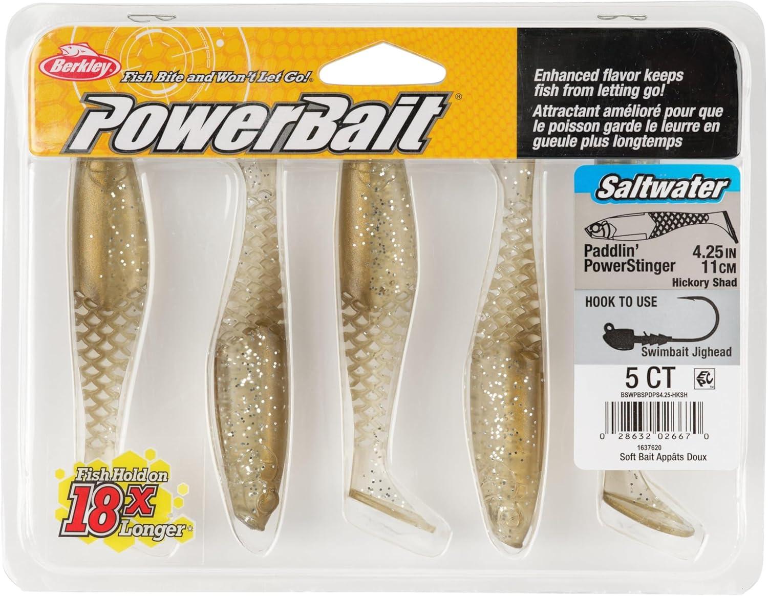 imageBerkley PowerBait Saltwater PaddlinPowerStingerHickory Shad