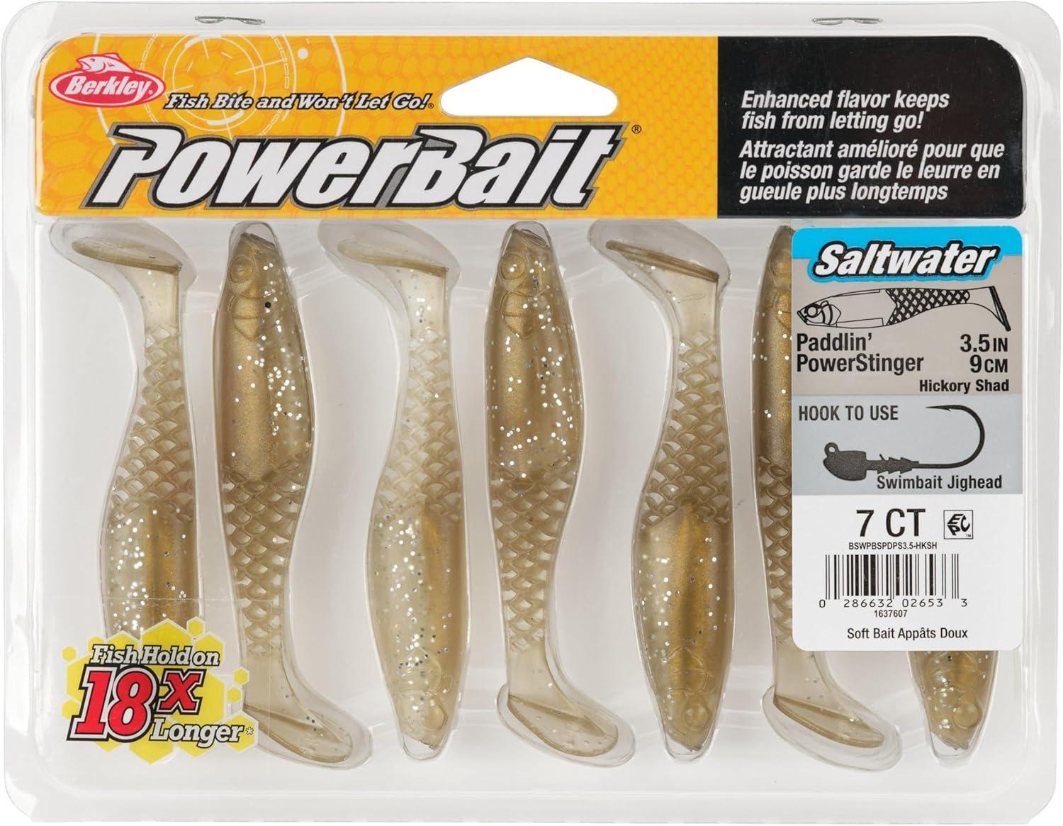 imageBerkley PowerBait Saltwater PaddlinPowerStingerHickory Shad