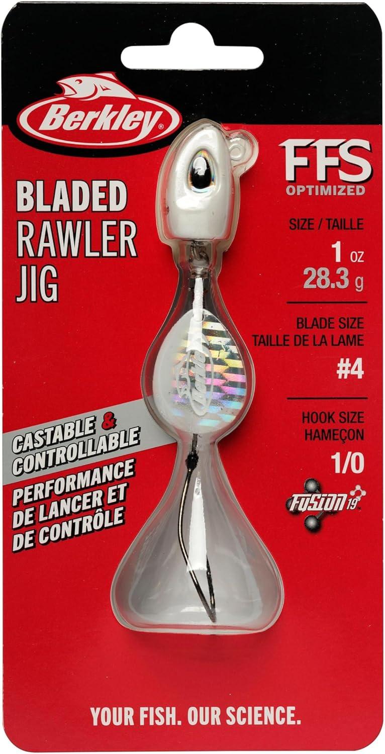 imageBerkley Bladed Rawler Fishing JigPearl White
