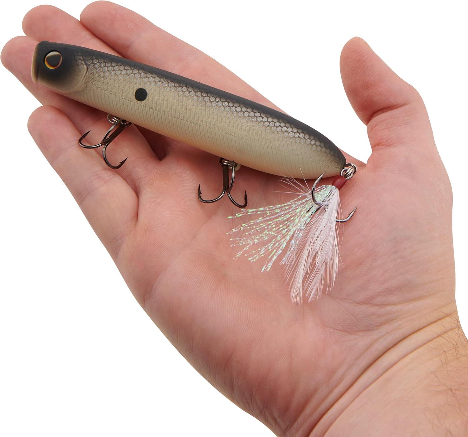imageBerkley Cane Walker Topwater Fishing Lure MF Shad 57 oz 110mm Topwater Heavy Tail Weight for LongDistance Casting Equipped with Fusion19 Hook