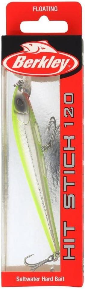 imageBerkley Hit Stick Saltwater Hard BaitChromeChartreuse