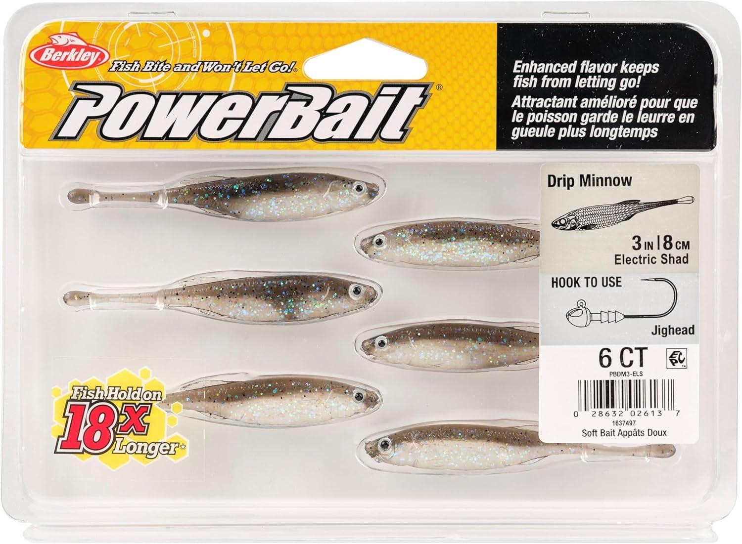 imageBerkley PowerBait Drip MinnowElectric Shad