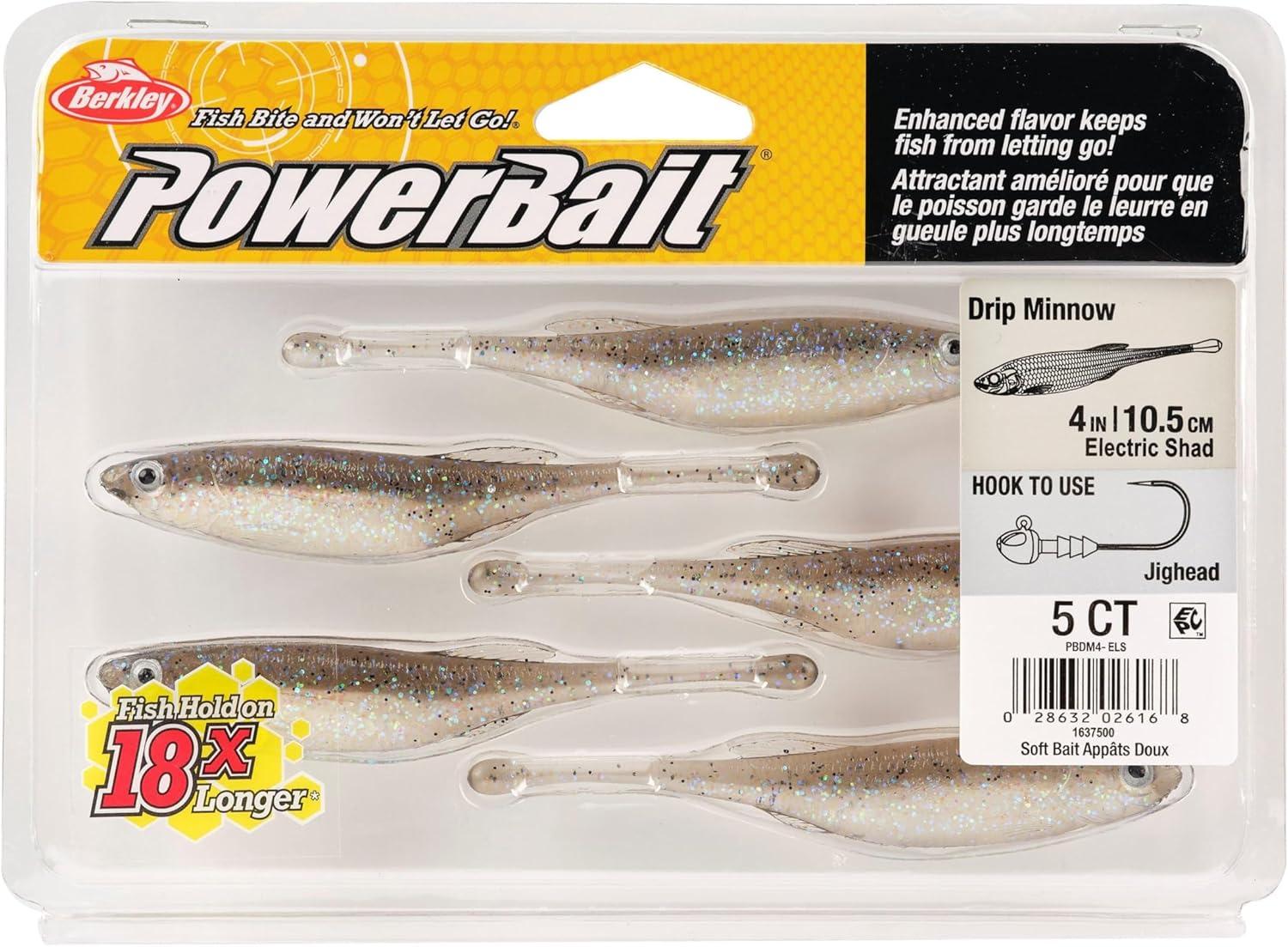 imageBerkley PowerBait Drip MinnowElectric Shad
