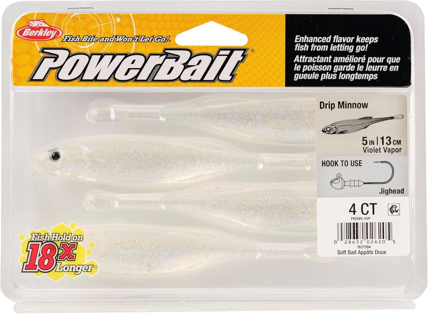 imageBerkley PowerBait Drip MinnowViolet Vapor