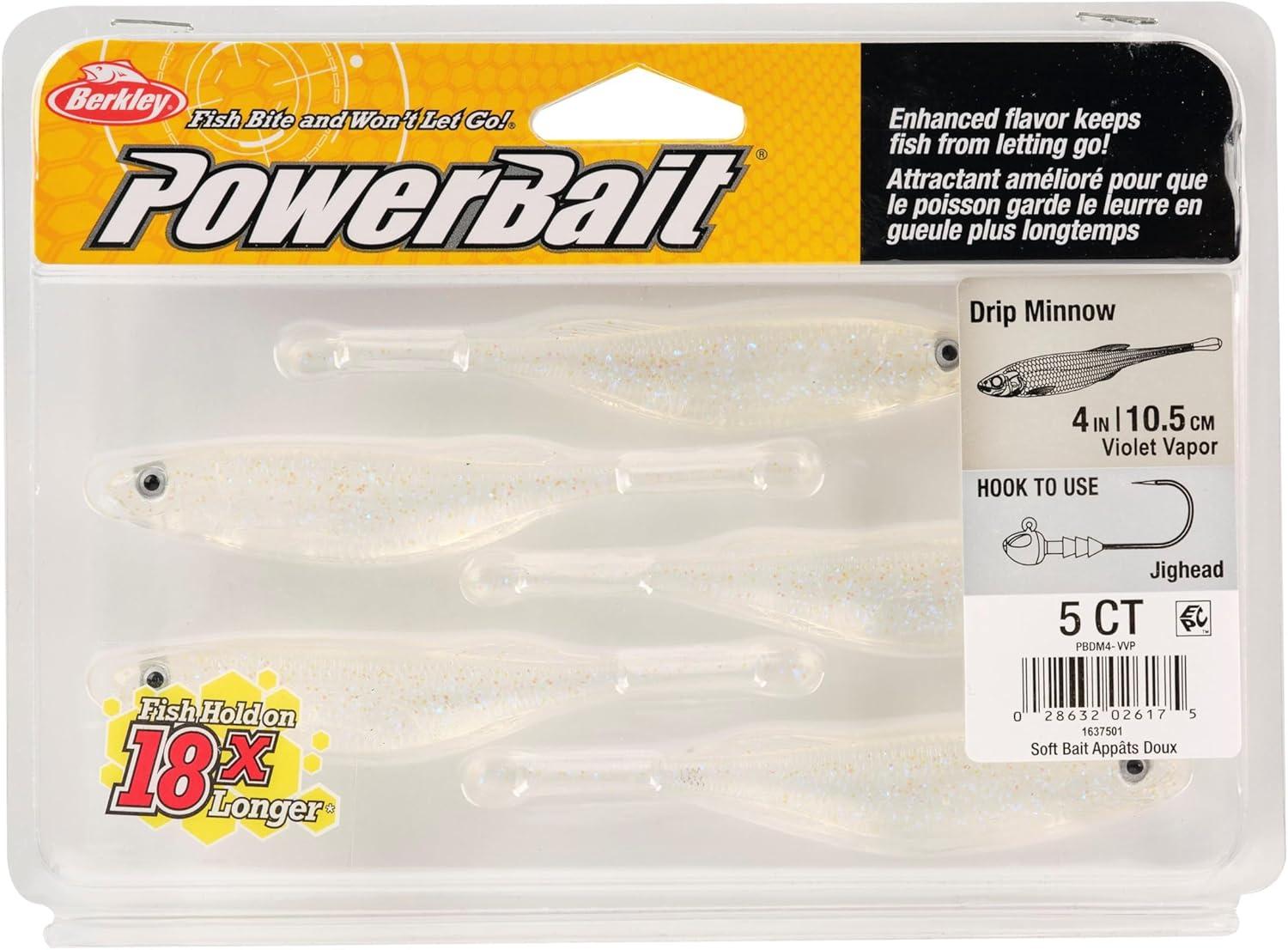 imageBerkley PowerBait Drip MinnowViolet Vapor