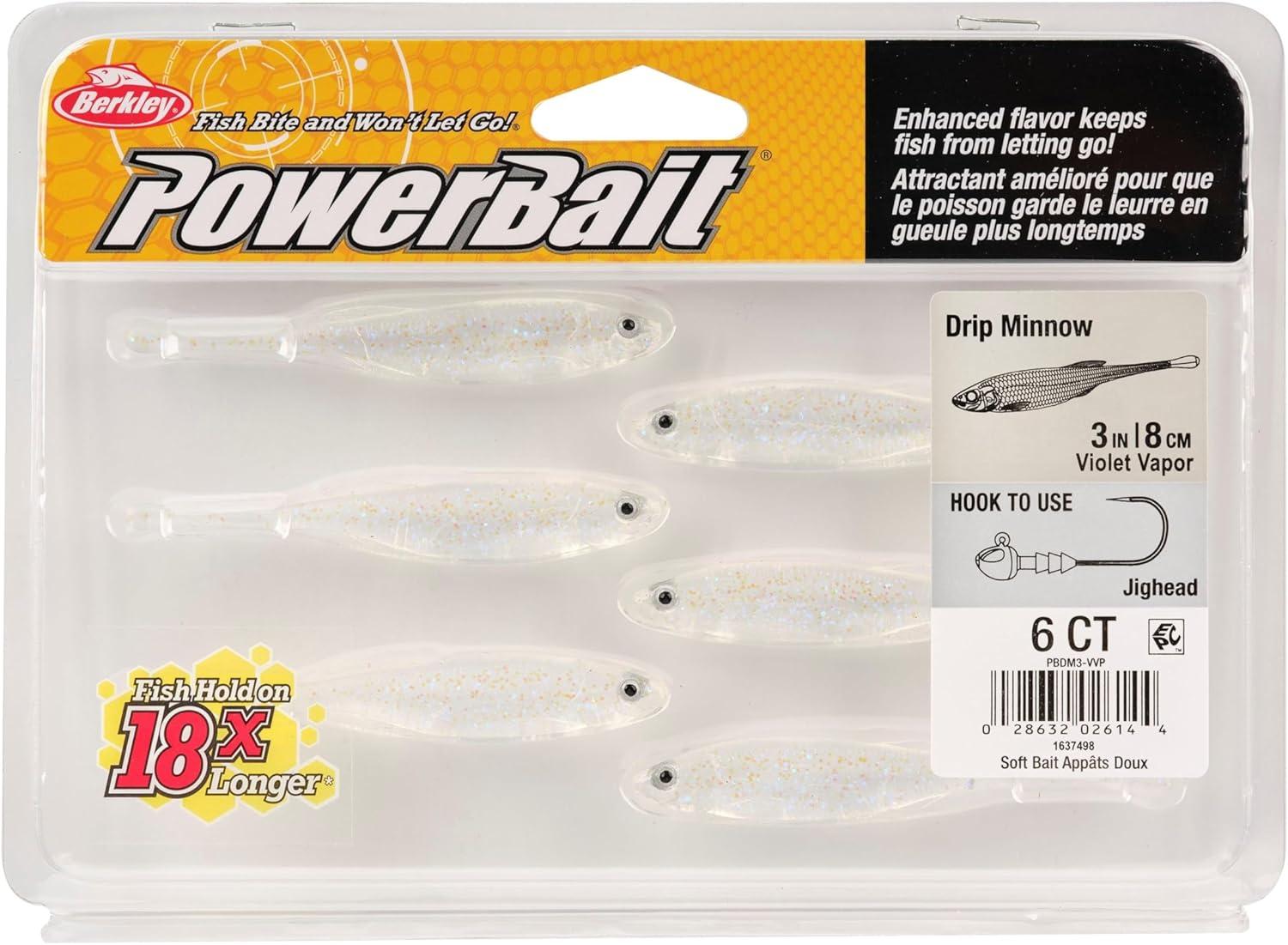 imageBerkley PowerBait Drip MinnowViolet Vapor
