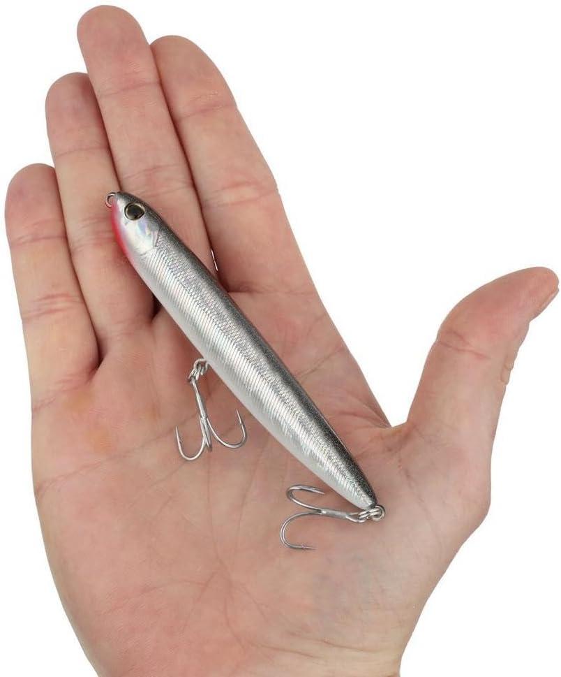 imageBerkley Saltwater Drift Walker Topwater Fishing Lure Black Silver 12 oz 43in Tail Weighted Design Tuned for Casting Distance Equipped with Fusion19 Hook