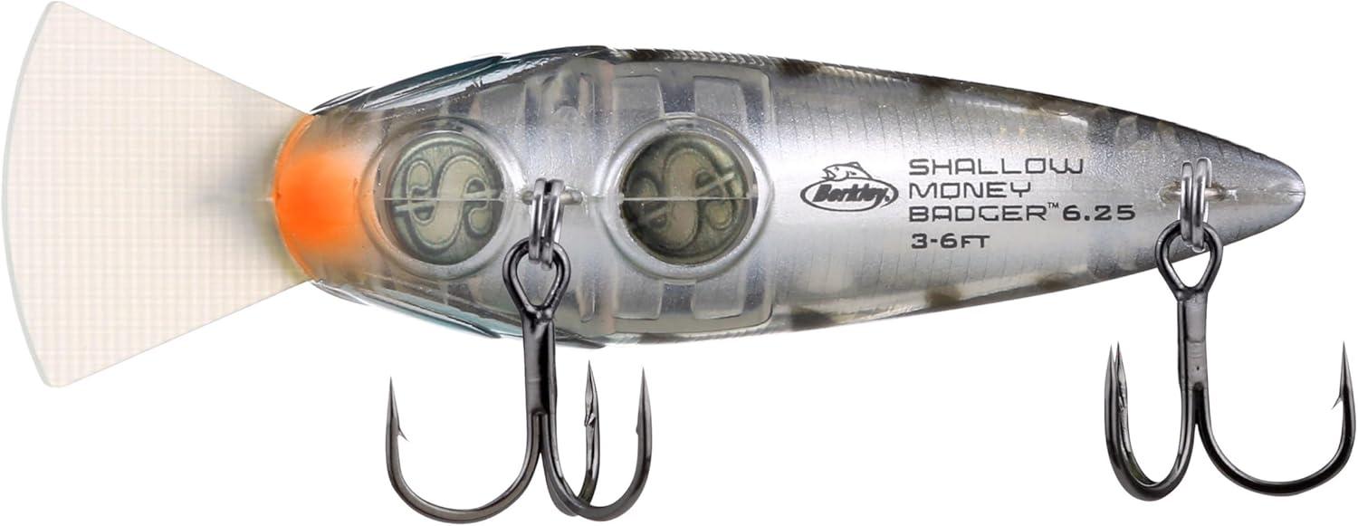 imageBerkley Shallow Money Badger Fishing Hard BaitGhost Chrome Gill