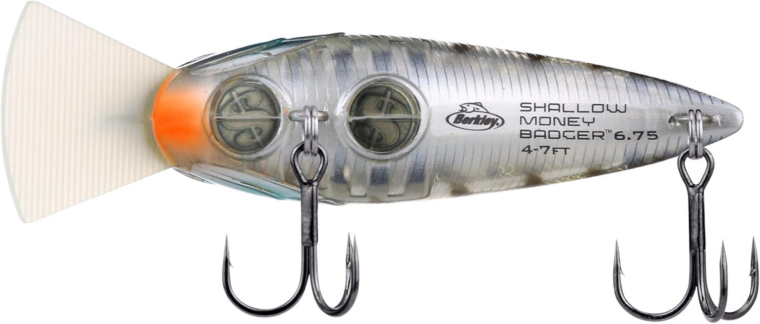 imageBerkley Shallow Money Badger Fishing Hard BaitGhost Chrome Gill