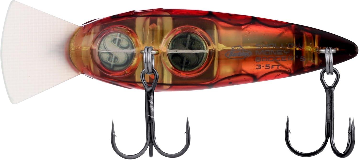 imageBerkley Shallow Money Badger Fishing Hard BaitGhost Red Craw