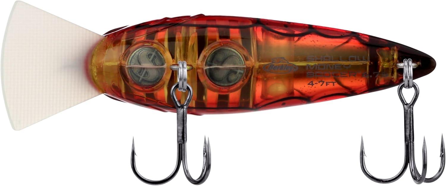 imageBerkley Shallow Money Badger Fishing Hard BaitGhost Red Craw