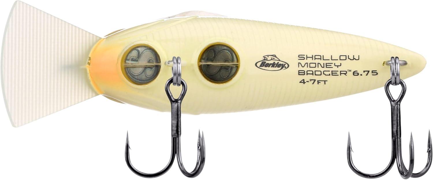 imageBerkley Shallow Money Badger Fishing Hard BaitVanilla Chartreuse