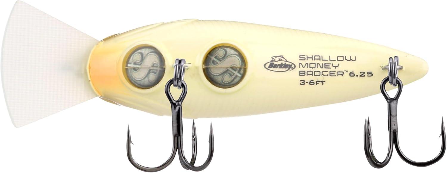imageBerkley Shallow Money Badger Fishing Hard BaitVanilla Chartreuse