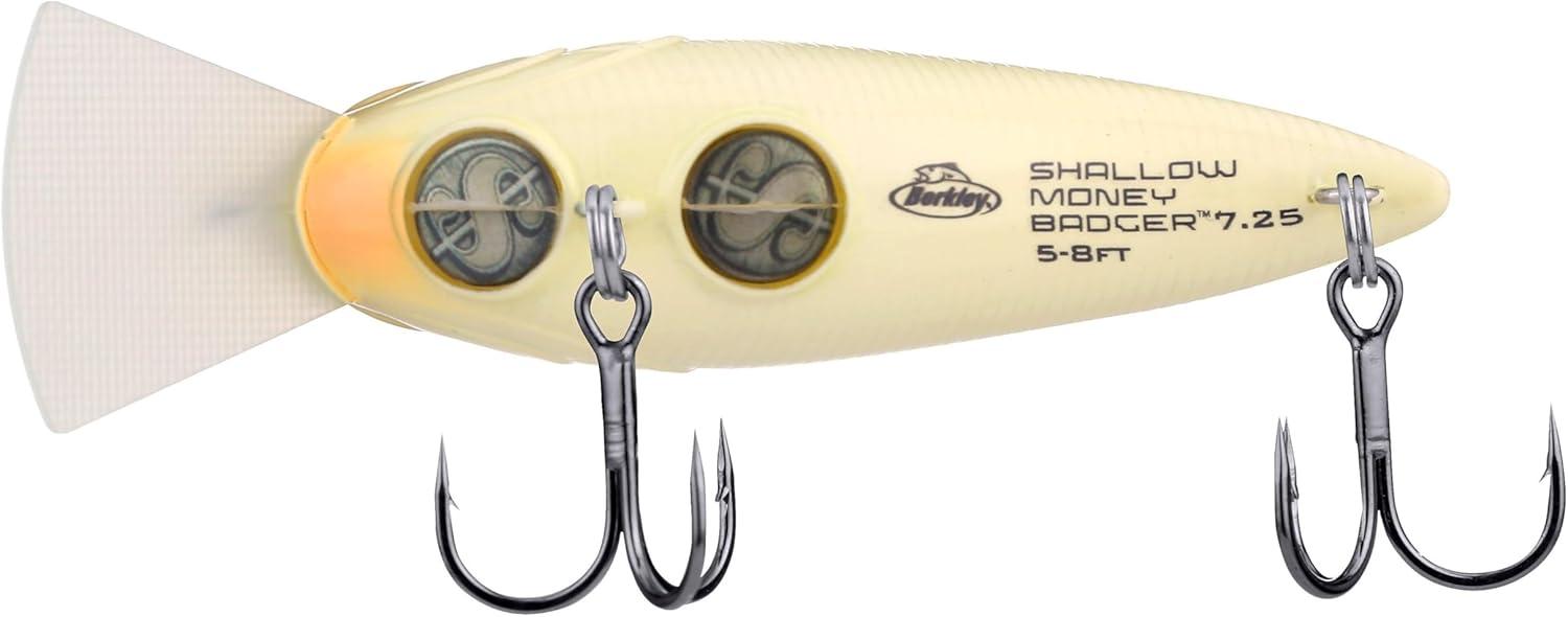 imageBerkley Shallow Money Badger Fishing Hard BaitVanilla Chartreuse