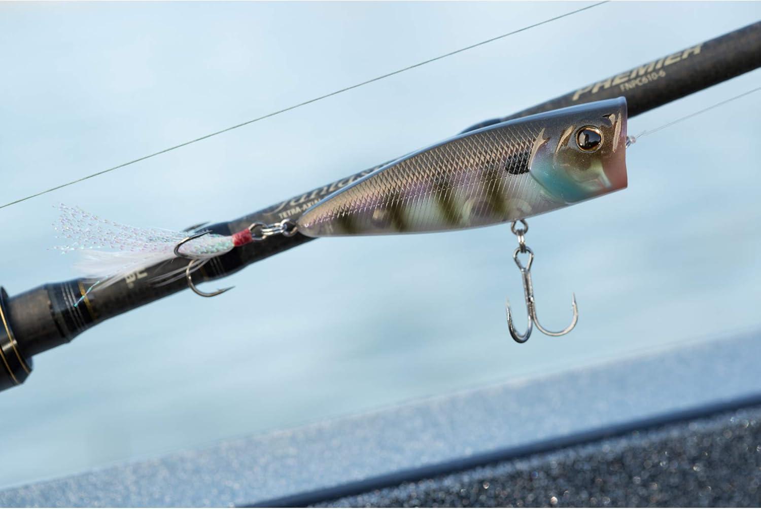 imageBerkley Bullet Pop Topwater Fishing Lure MF Frog 25 oz 70mm  275in Topwater Tail Weighted Design Tuned for Maximum Casting Distance Equipped with Fusion19 Hook