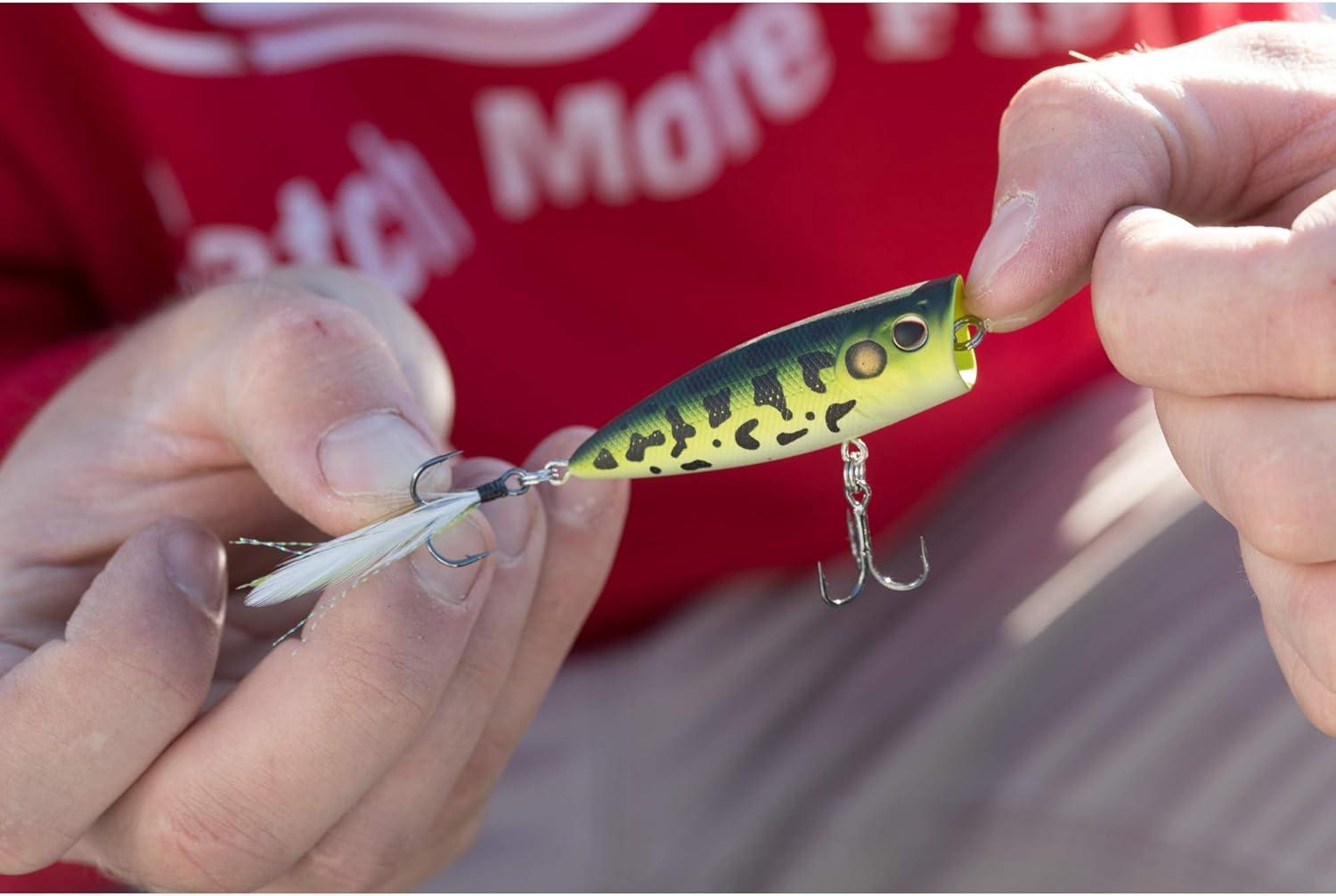 imageBerkley Bullet Pop Topwater Fishing Lure MF Frog 25 oz 70mm  275in Topwater Tail Weighted Design Tuned for Maximum Casting Distance Equipped with Fusion19 Hook