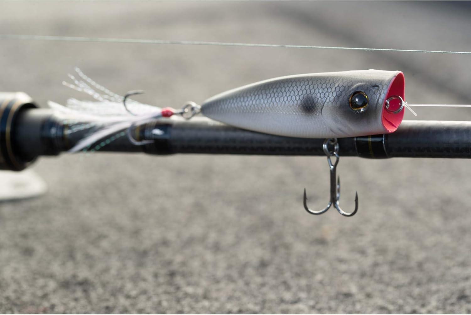 imageBerkley Bullet Pop Topwater Fishing Lure MF Frog 25 oz 70mm  275in Topwater Tail Weighted Design Tuned for Maximum Casting Distance Equipped with Fusion19 Hook